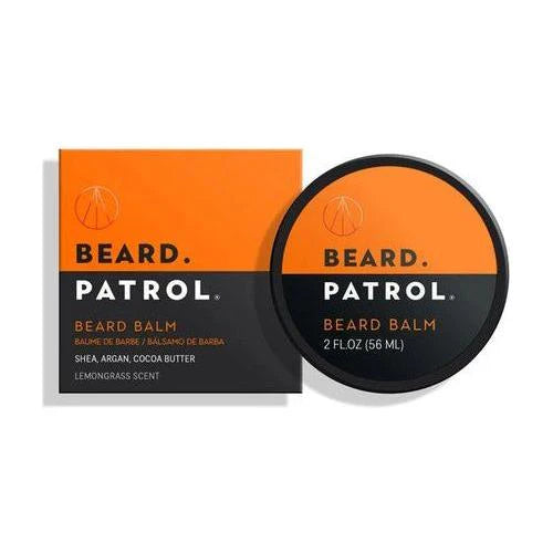 Beard Patrol Beard Balm for Men - Grooming Treatment with Argan Oil, Shea Butter, & Cocoa Butter 2oz